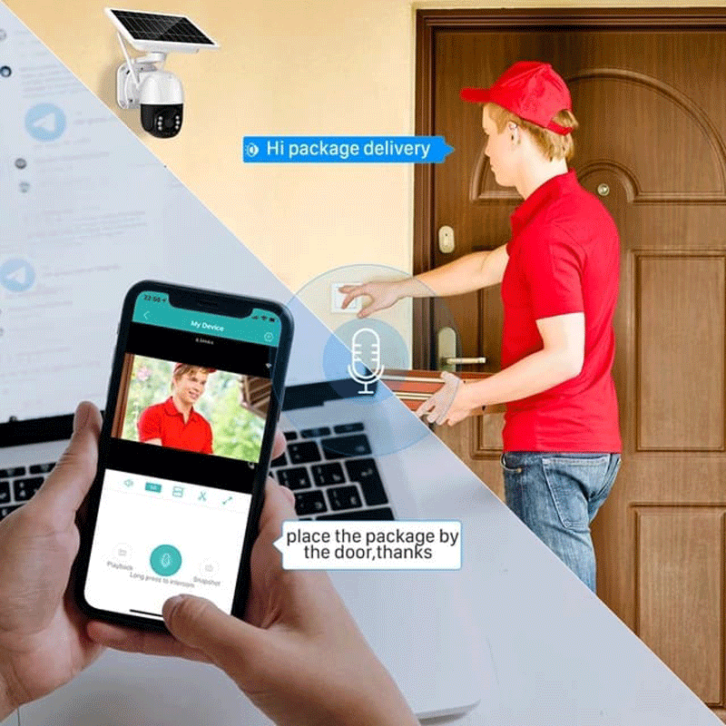 Camara vigilancia solar Wifi para exteriores
