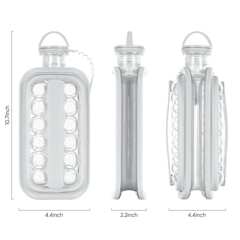 Cubitera en forma de botella portátil