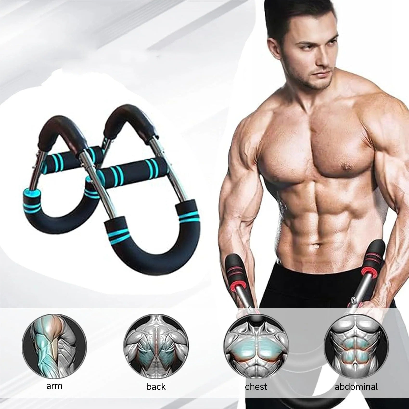 Entrenador de brazo en forma U