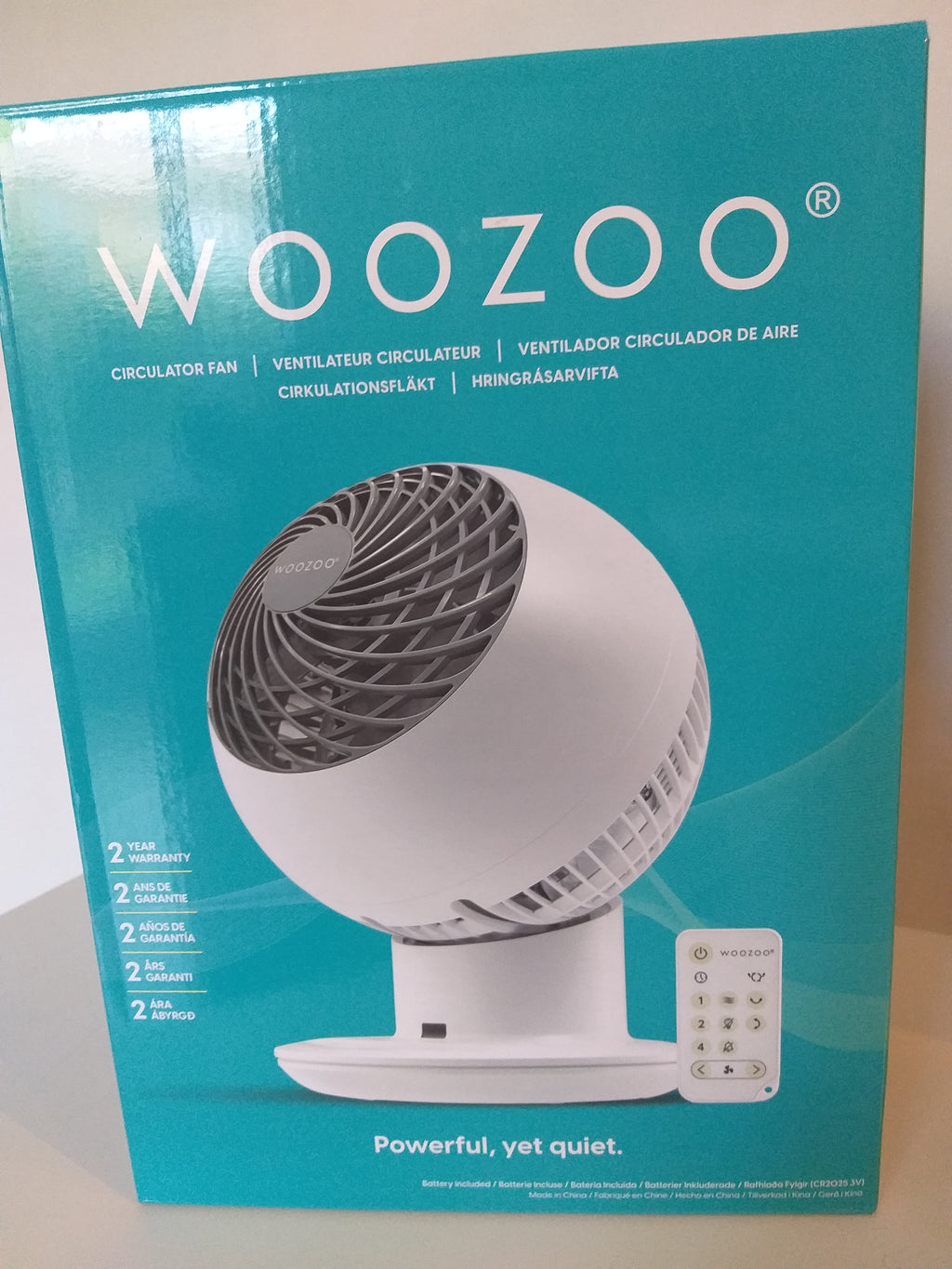 Ventilador circulador WOOZOO nuevo con mando – Muy silencioso