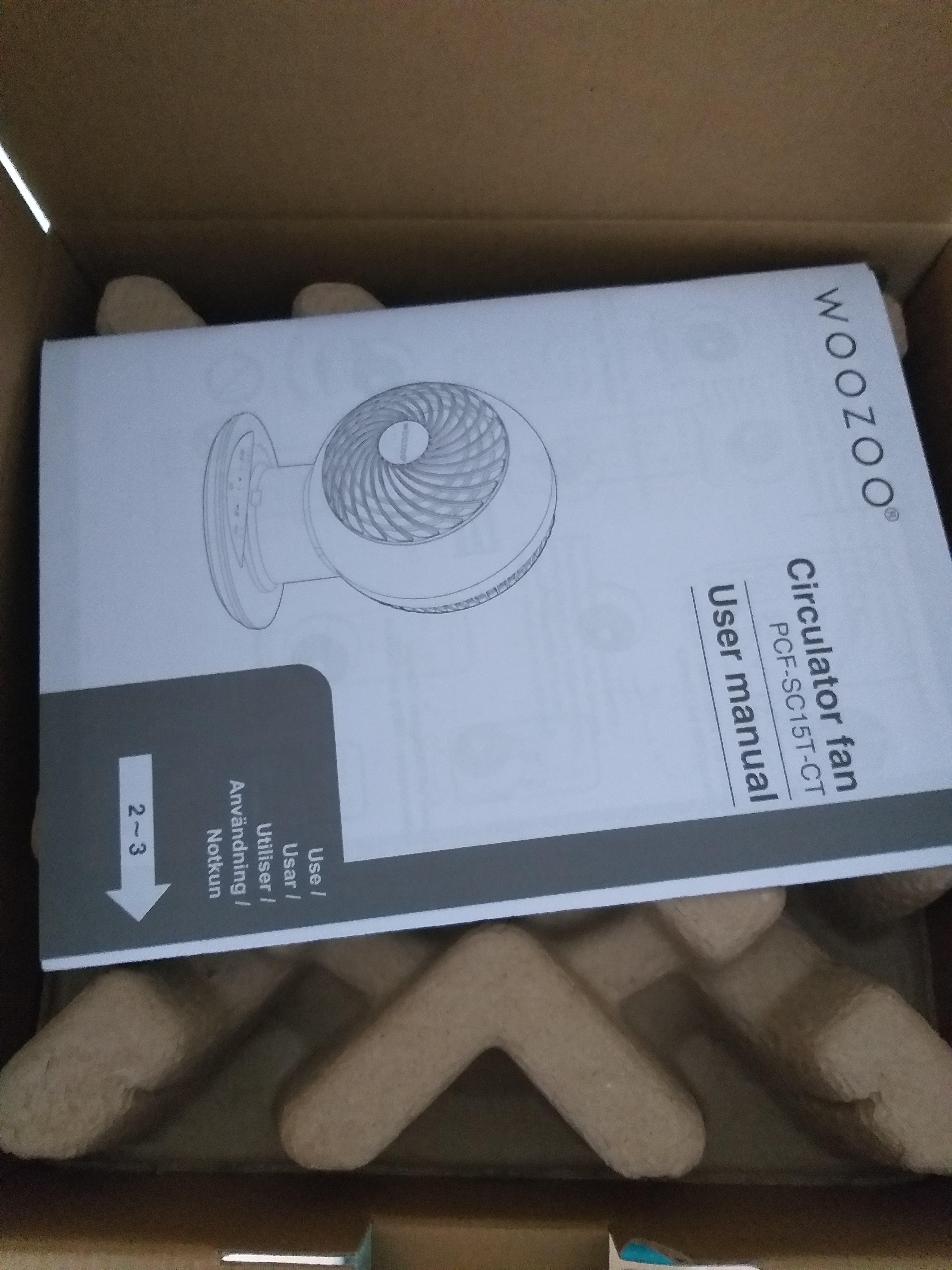 Ventilador circulador WOOZOO nuevo con mando – Muy silencioso