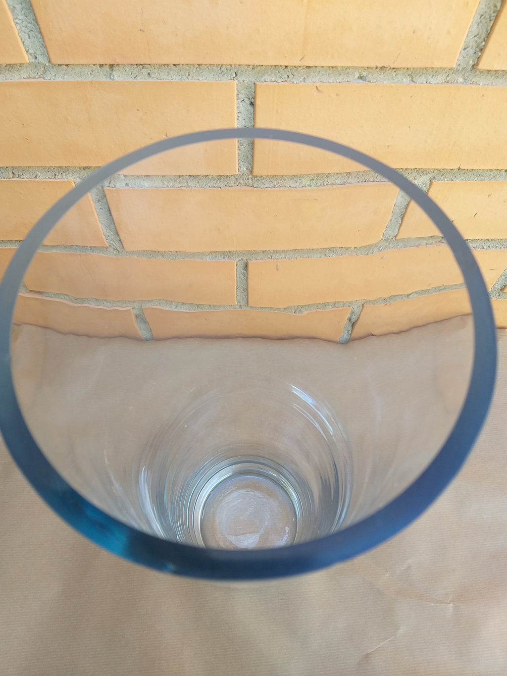 Jarrón alto de cristal transparente 38 cm – Diseño moderno elegante