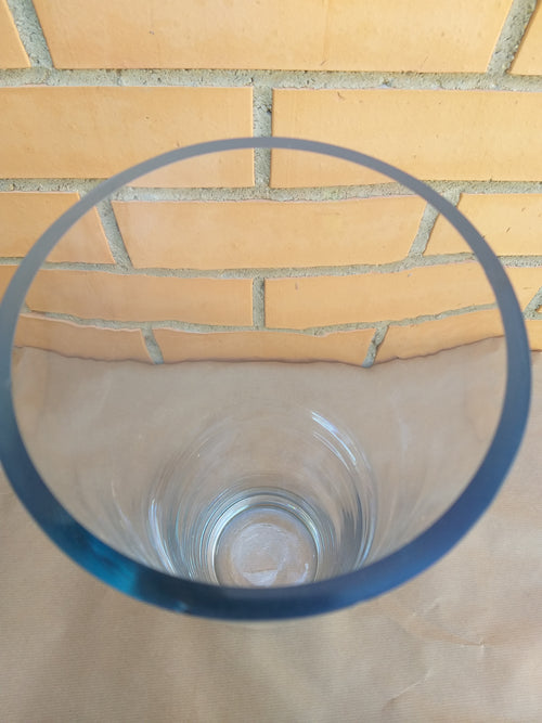 Jarrón alto de cristal transparente 38 cm – Diseño moderno elegante