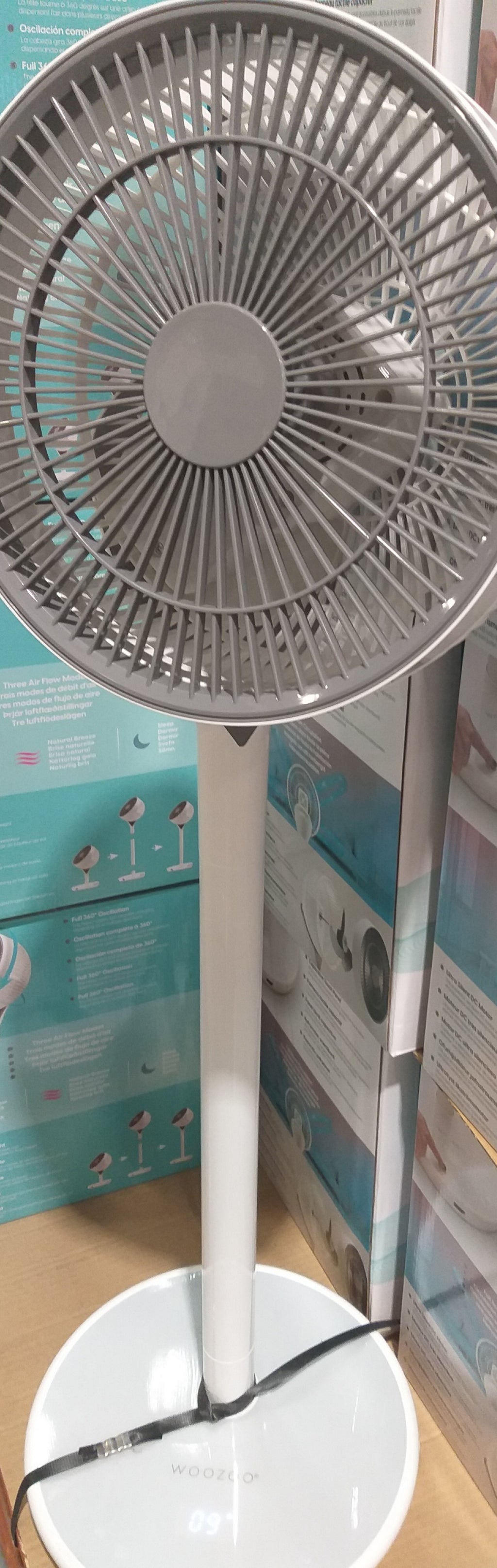 Ventilador Inteligente WOOZOO 360° regulable alturasy  con Mando a Distancia