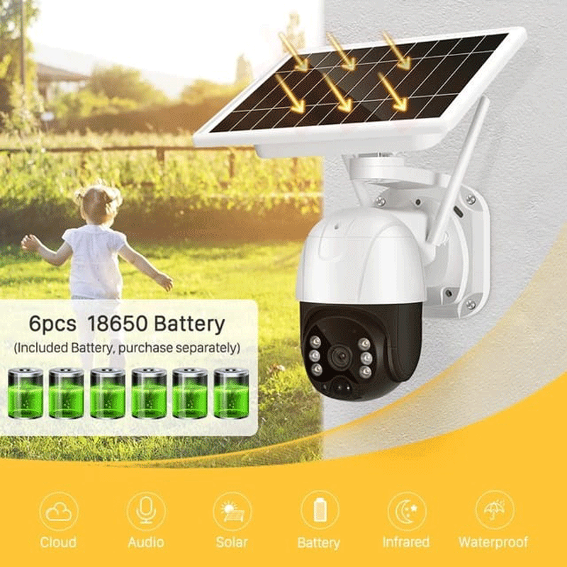 Camara vigilancia solar Wifi para exteriores
