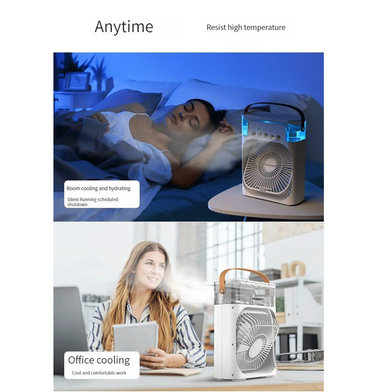 Ventilador al vapor de aire frío y luz RGB 600ml