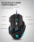 Ratón gaming con cable y Luz RGB
