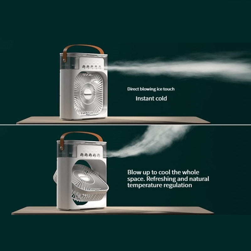 Ventilador al vapor de aire frío y luz RGB 600ml
