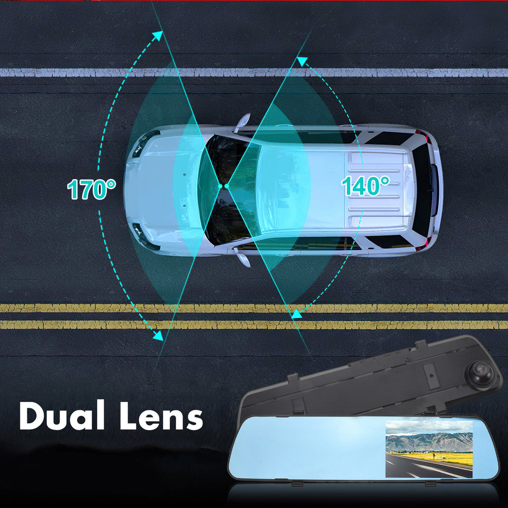 Espejo retrovisor para coche con cámara