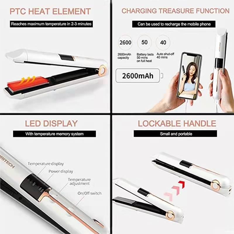 Plancha de pelo inalámbrica