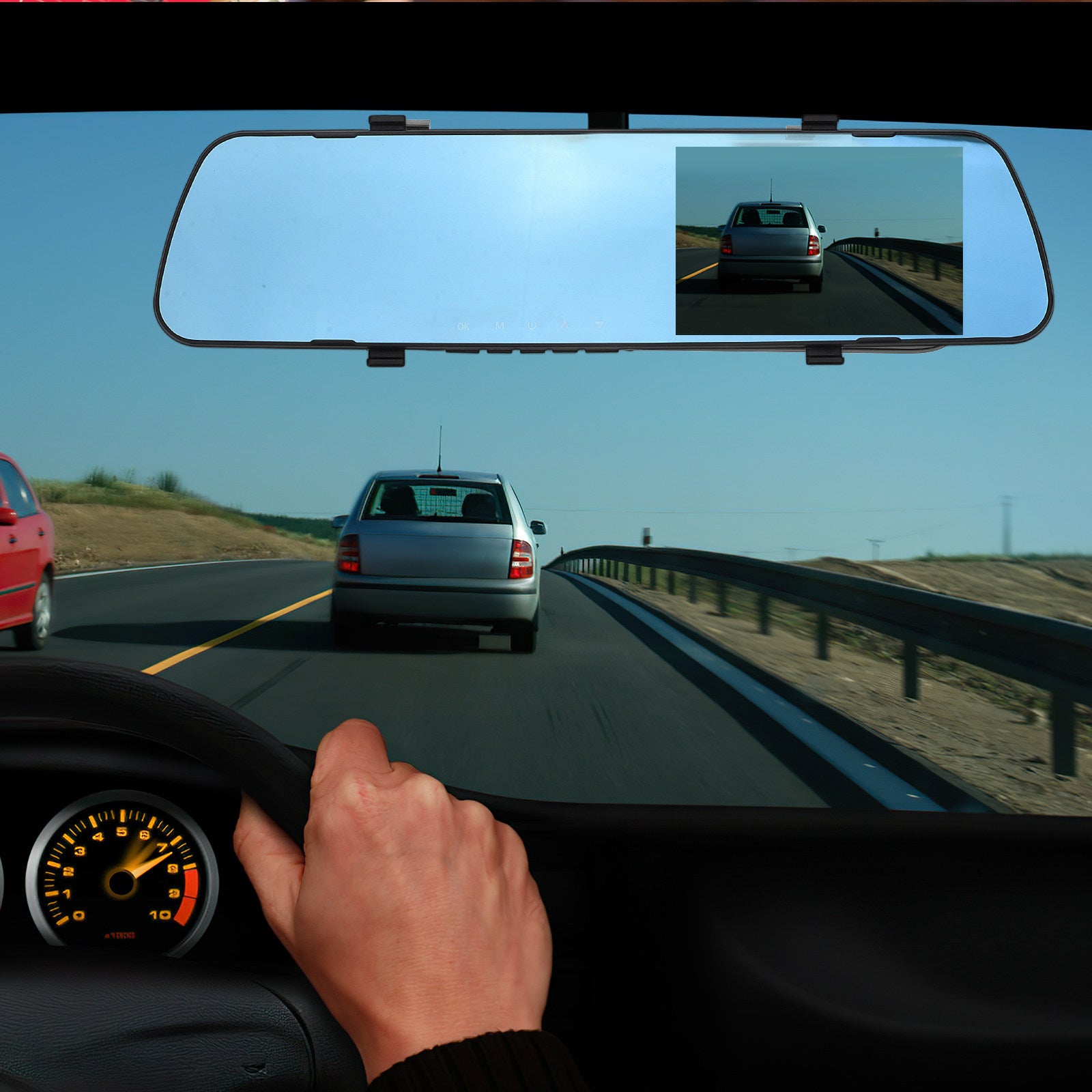 Espejo retrovisor para coche con cámara