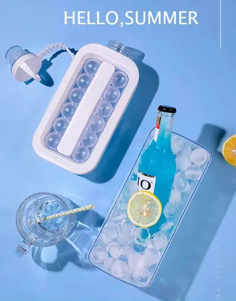 Cubitera en forma de botella portátil