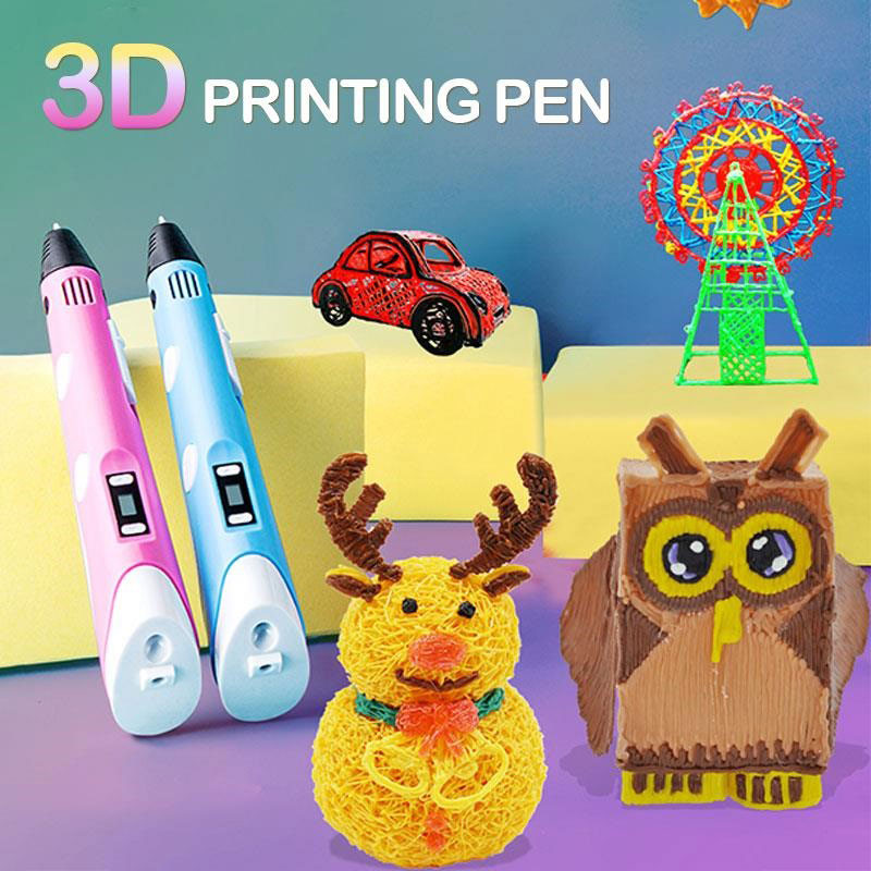 Bolígrafo 3D para niños con pantalla LED