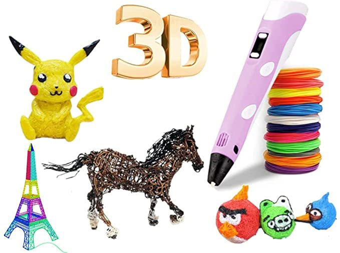 Bolígrafo 3D para niños con pantalla LED