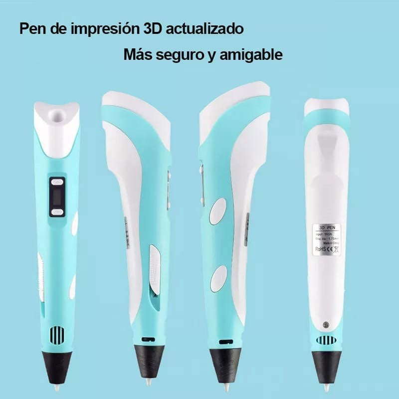 Bolígrafo 3D para niños con pantalla LED