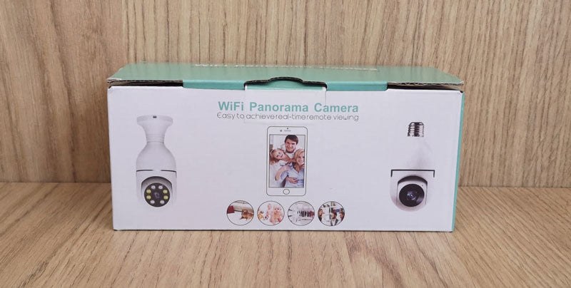 Cámara vigilancia wifi con forma de bombilla
