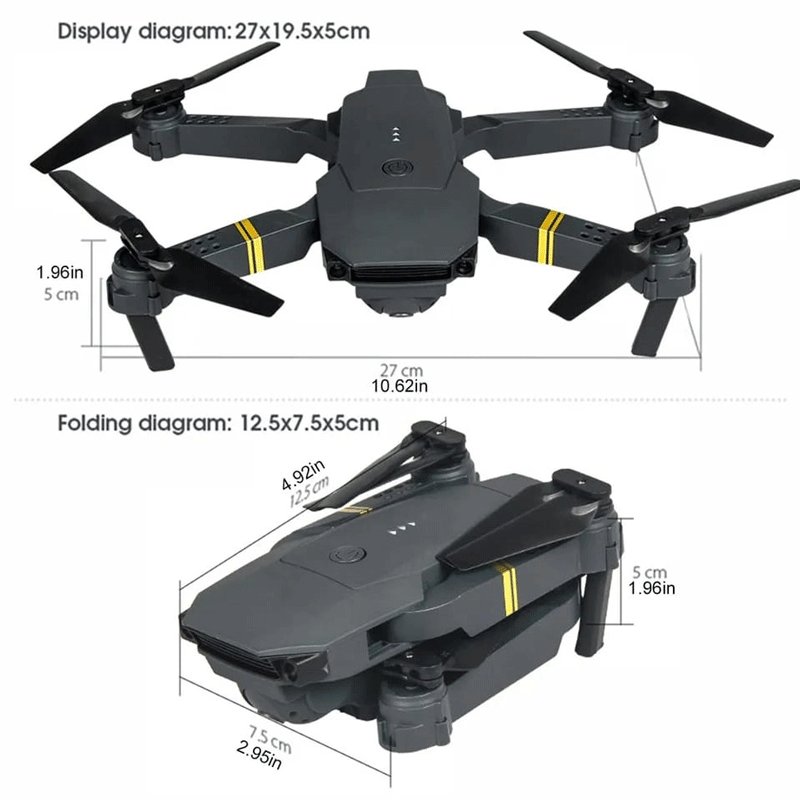 Dron con cámara de gran angular