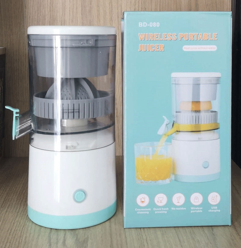 Exprimidor de naranjas automático portátil. Carga USB