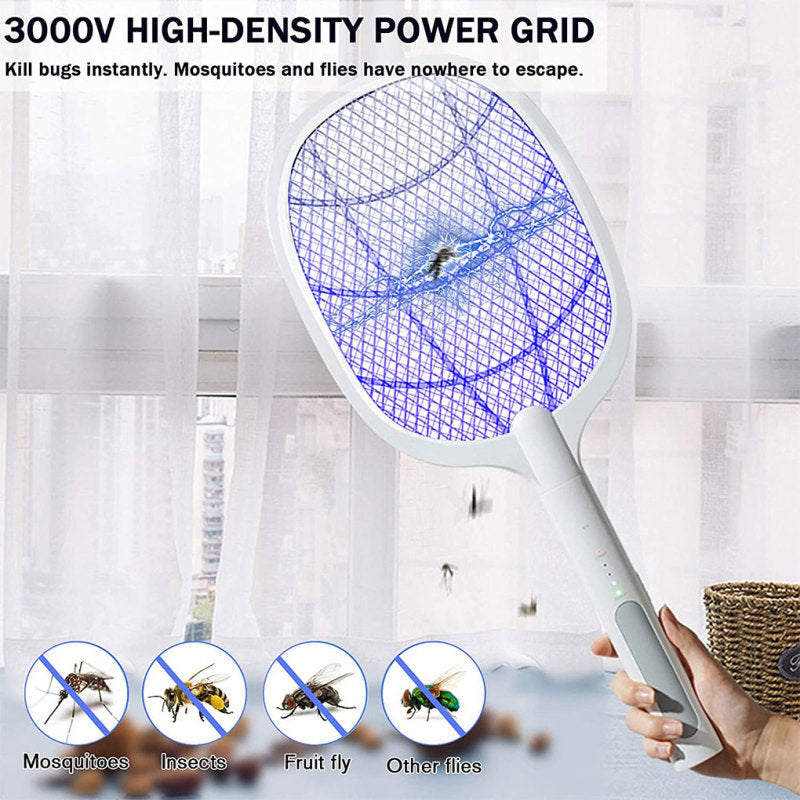 Raqueta matamosquitos eléctrica