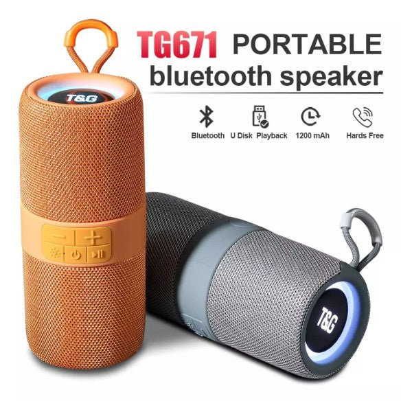 Altavoz Portátil Multifunción – Sonido Potente y Conexión Versátil