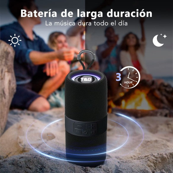 Altavoz Portátil Multifunción – Sonido Potente y Conexión Versátil