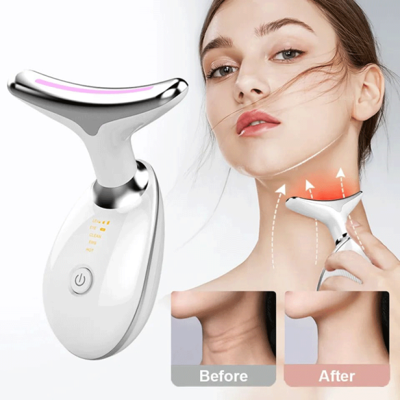 Masajeador antiarrugas facial con 7 luces