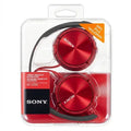 Auriculares Sony MDR-ZX310AP Rojo – Diseño Plegable Giratorio, Micrófono Integrado y Graves Potentes