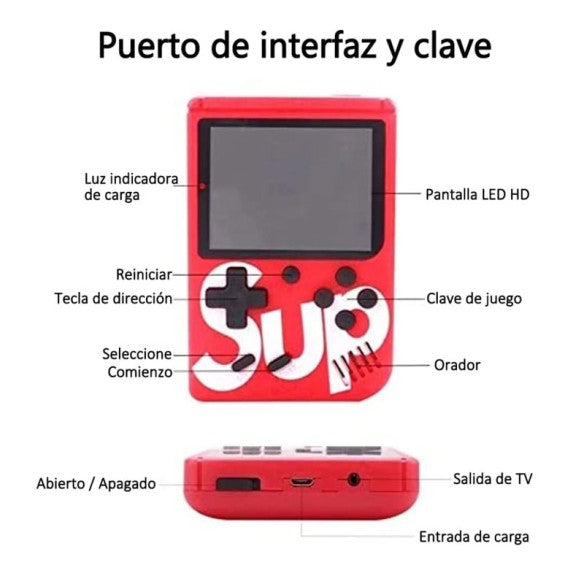 Consola de juegos clásicos portátil - 400 en 1