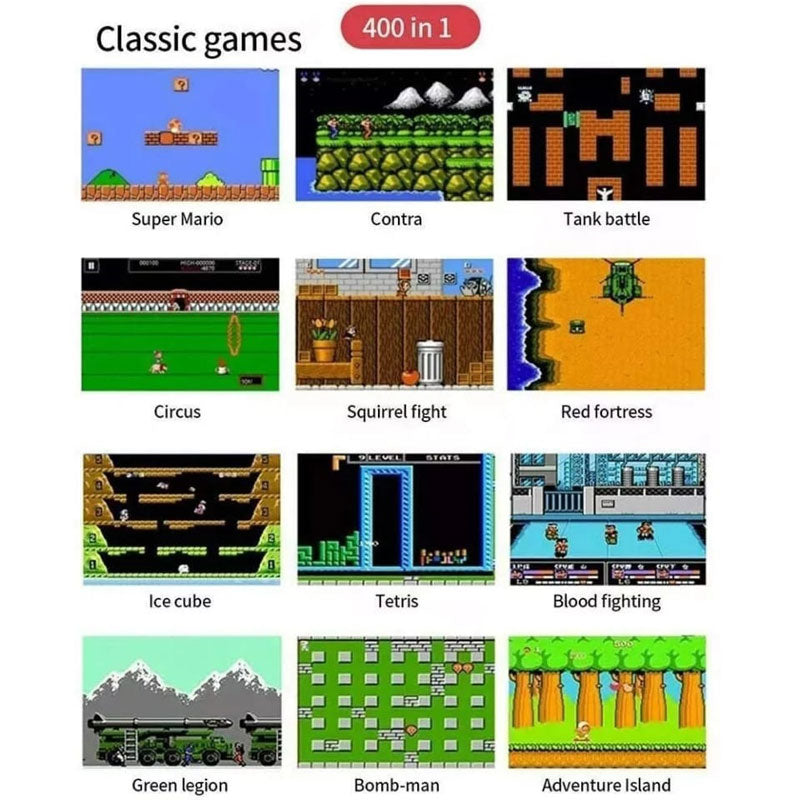 Consola de juegos clásicos portátil - 400 en 1