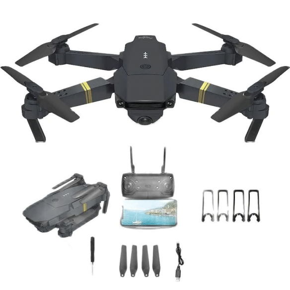 Dron con cámara de gran angular