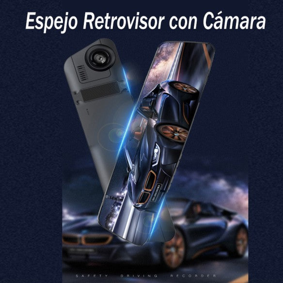 Espejo retrovisor para coche con cámara