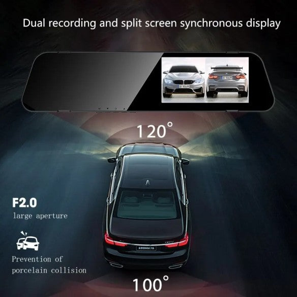 Espejo retrovisor para coche con cámara