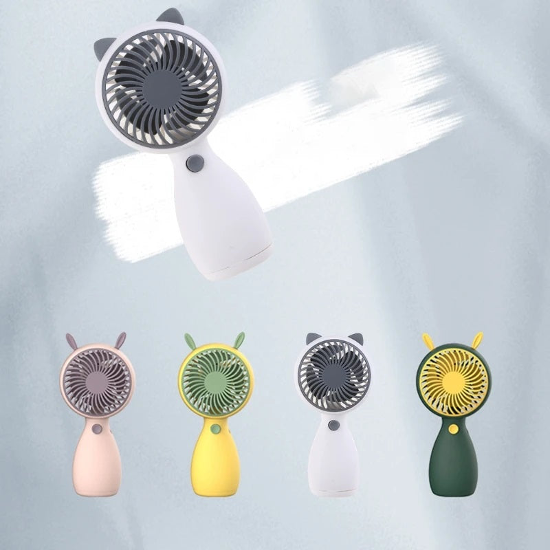 Mini Ventilador de mano con orejas