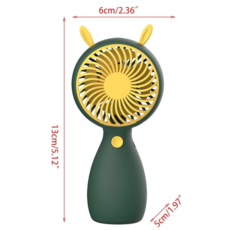Mini Ventilador de mano con orejas