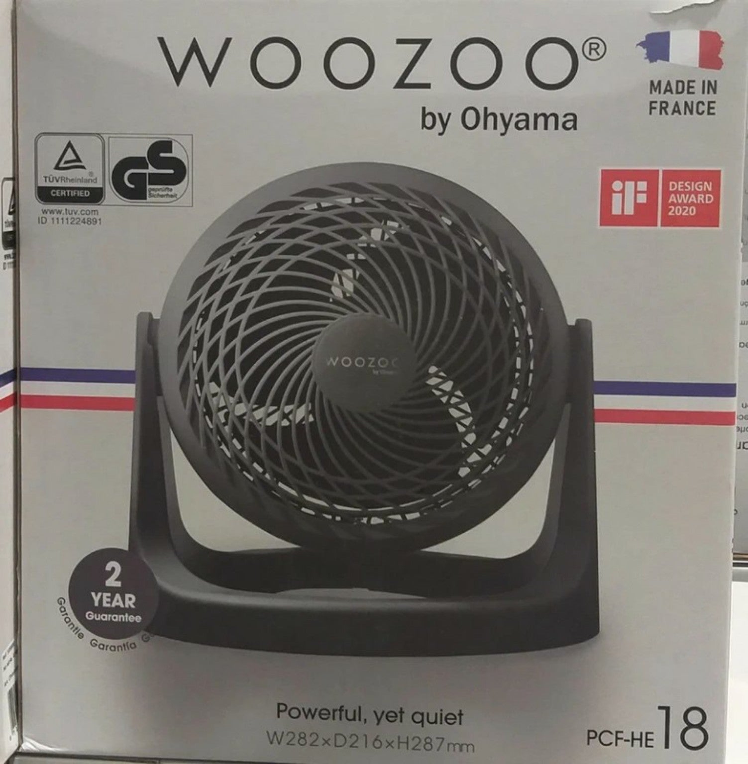 Ventilador circulador de aire WOOZOO by Ohyama PCF-HE18 – Made in France