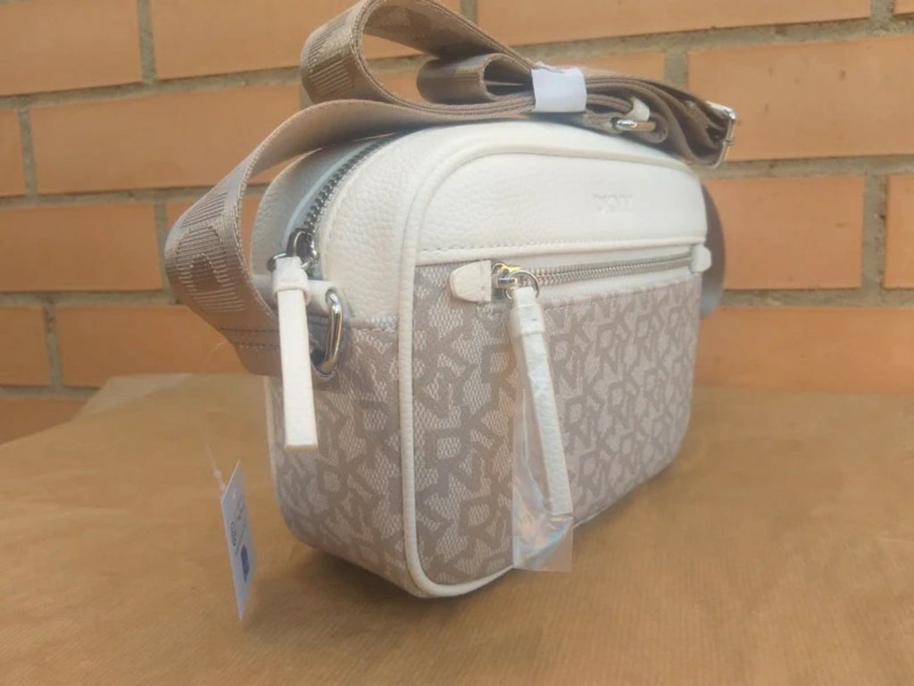 Bolso bandolera DKNY original blanco/beige