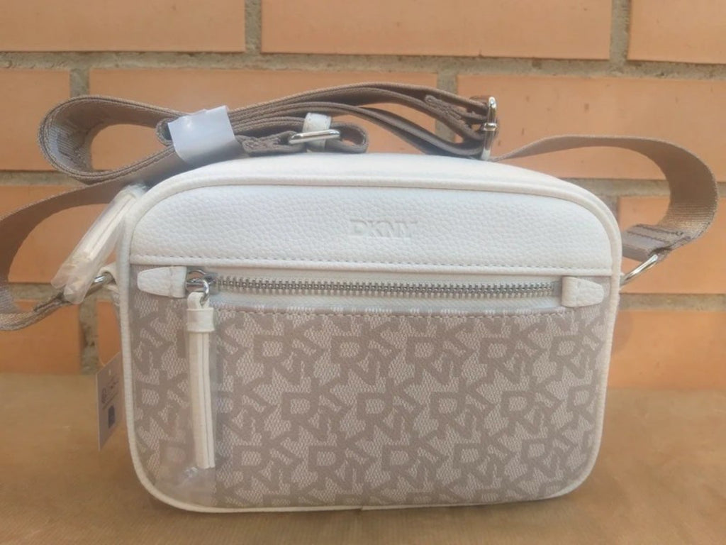 Bolso bandolera DKNY original blanco/beige
