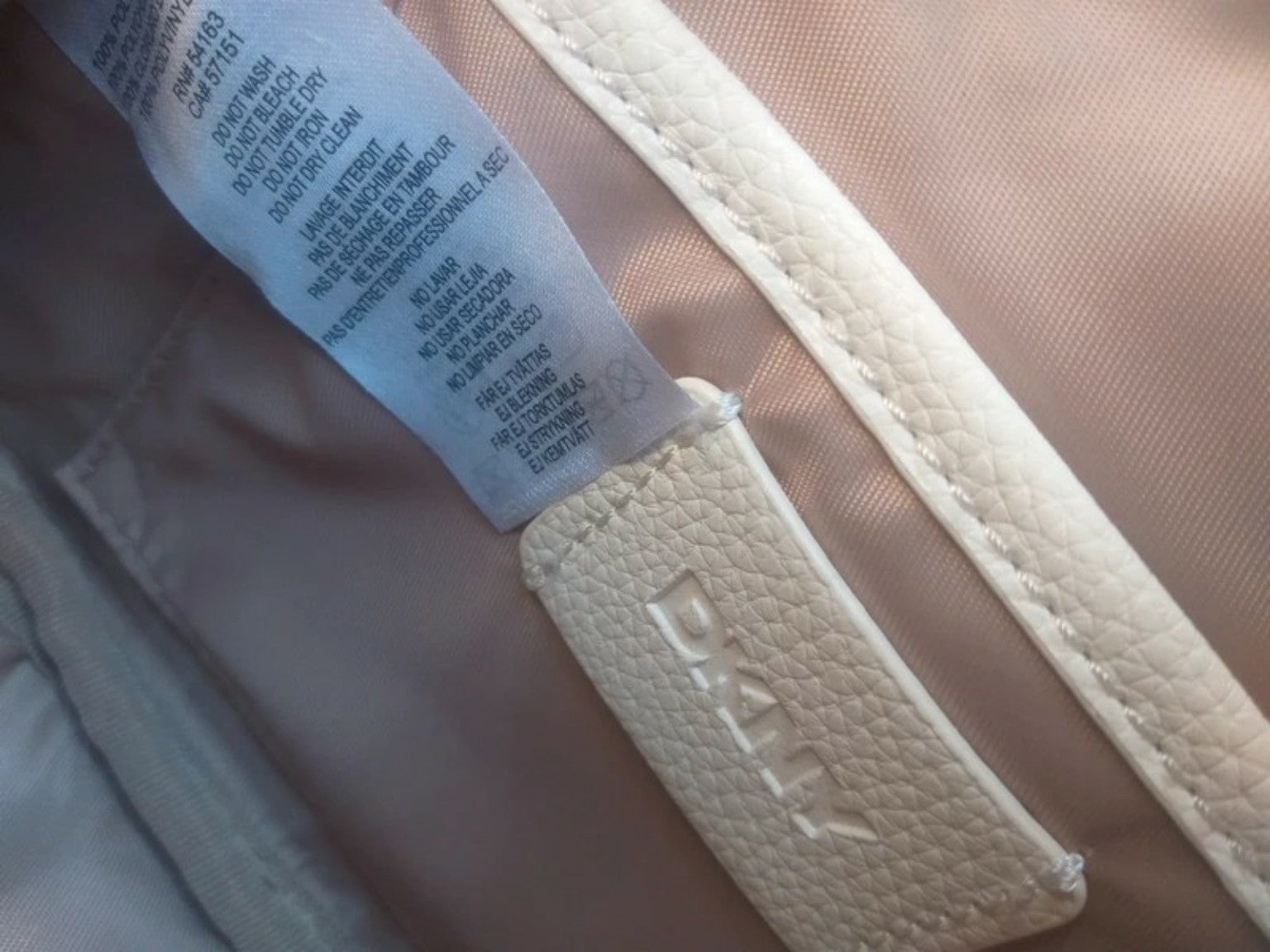 Bolso bandolera DKNY original blanco/beige