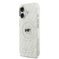 Funda Karl Lagerfeld para iPhone 17 - MagSafe - Gris - Karl Pattern & Avatar Logo