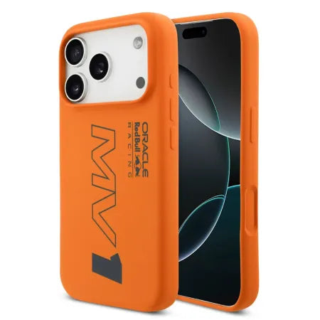 Funda Oracle Red Bull Racing para iPhone 17 Pro - Edición MV1 Max Verstappen - MagSafe - Naranja