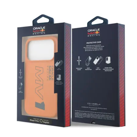 Funda Oracle Red Bull Racing para iPhone 17 Pro - Edición MV1 Max Verstappen - MagSafe - Naranja