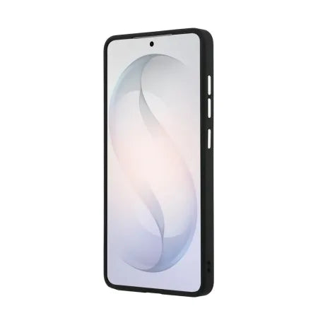 Funda Lacoste Premium para Samsung S26 Ultra - MagSafe - Bordes Metálicos - Petit Pique Negro