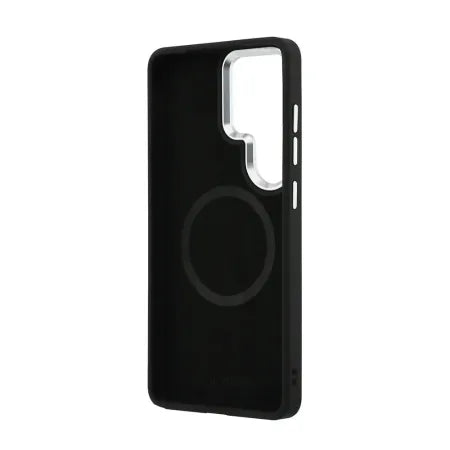 Funda Lacoste Premium para Samsung S26 Ultra - MagSafe - Bordes Metálicos - Petit Pique Negro