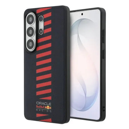 Funda Premium Oracle Red Bull Racing para Samsung Galaxy S26 Ultra - MagSafe - Cuero PU Perforado - Azul Navy