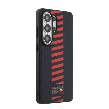 Funda Premium Oracle Red Bull Racing para Samsung Galaxy S26 Ultra - MagSafe - Cuero PU Perforado - Azul Navy
