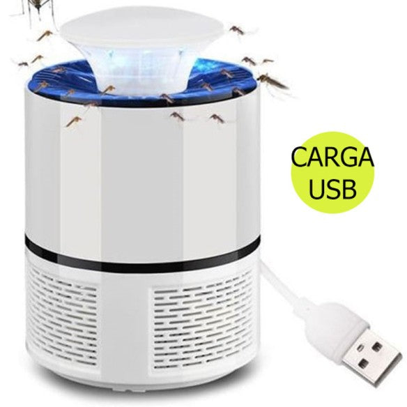 Lámpara mata mosquitos interior exterior. Portatil USB