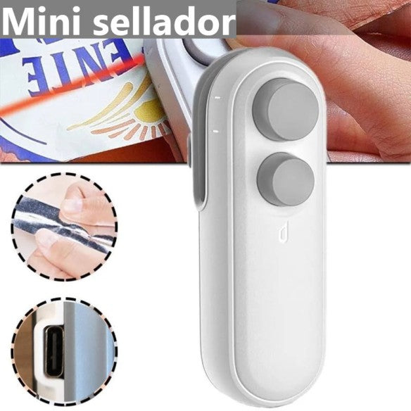 Mini sellador 2 en 1 recargable