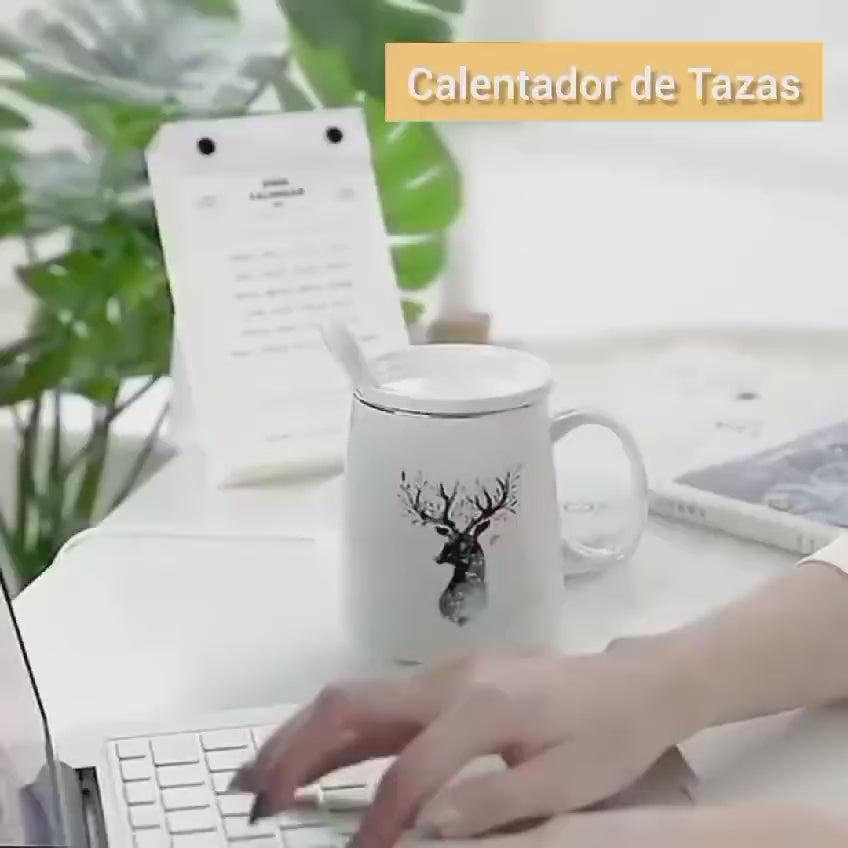 Calentador de tazas con enchufe USB