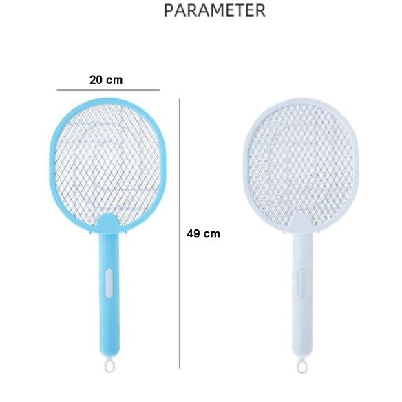 Raqueta antimosquitos con mango giratorio