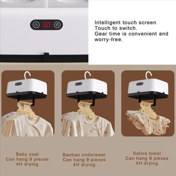 Secador de ropa portátil inteligente.  Muy rapido